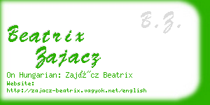 beatrix zajacz business card
